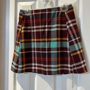 Plaid mini skirt